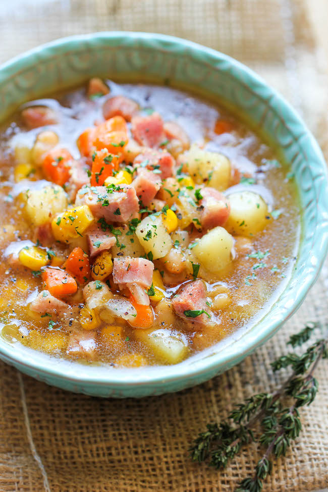 How do you make ham and bean soup?