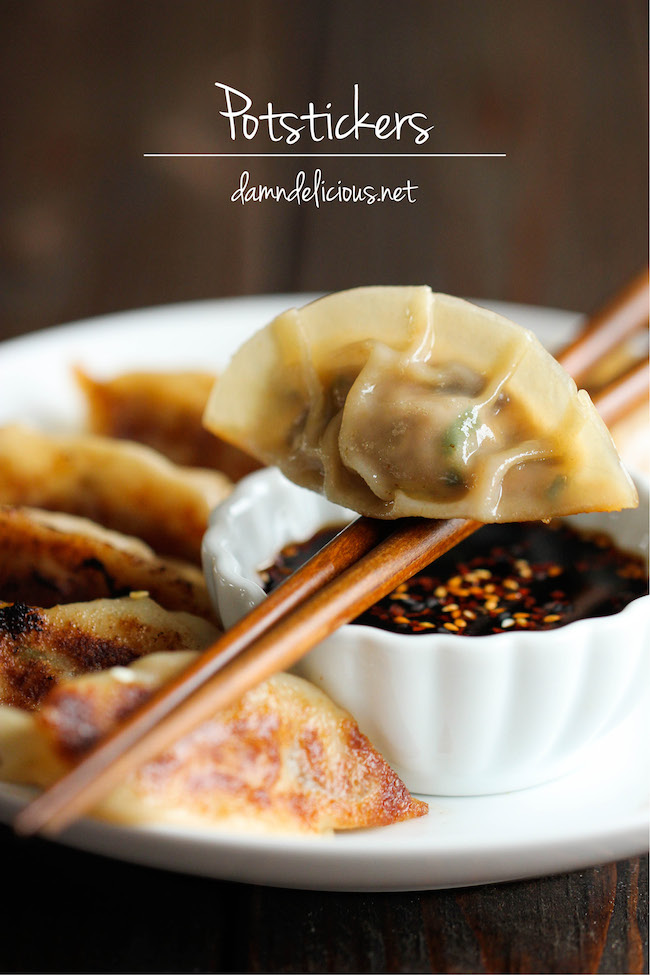 Potstickers - Homemade potstickers are easier to make than you think, and they taste 10000x better than the store-bought ones!