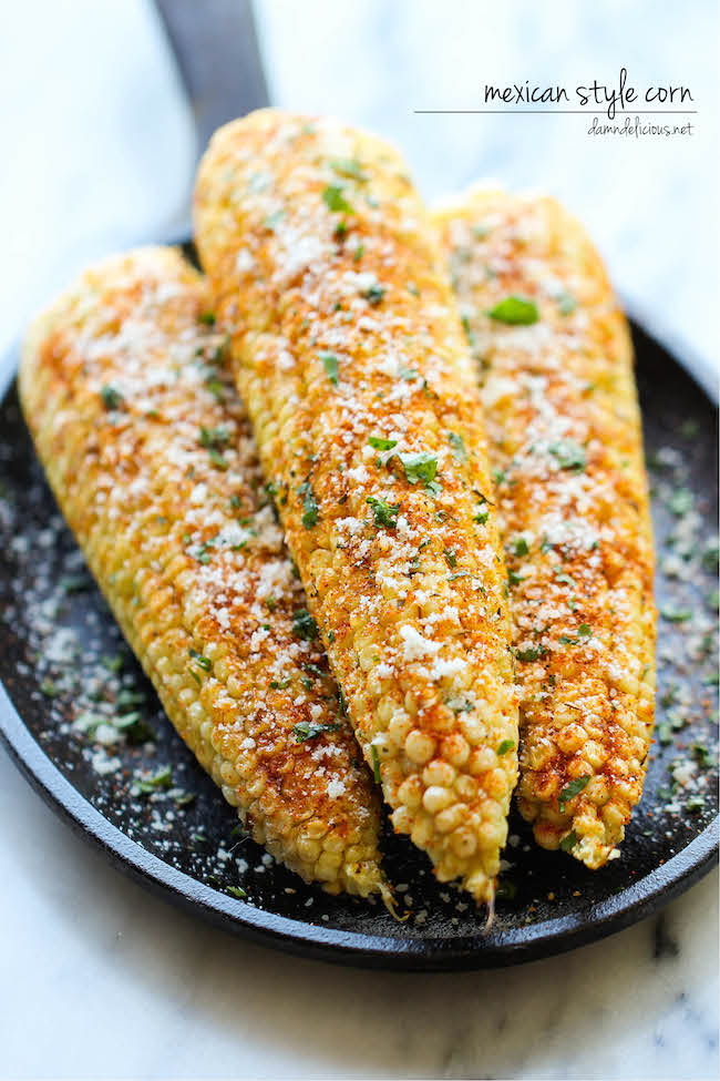 Corn On The Cob Recipes Mexican Corn on the Cob - This is the best way to serve corn, brushed