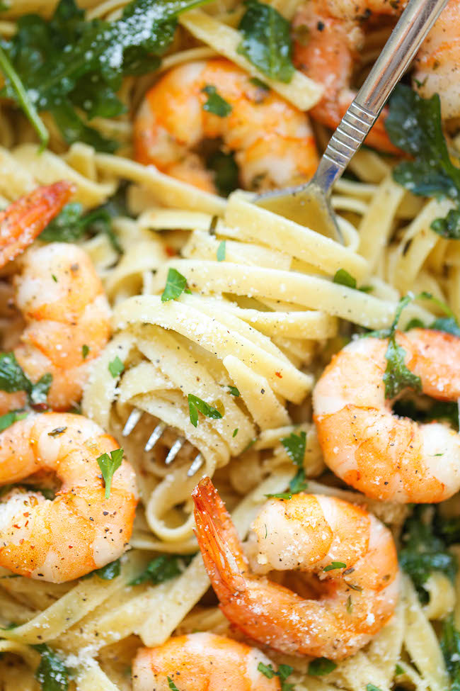 Garlic Butter Shrimp Pasta Damn Delicious