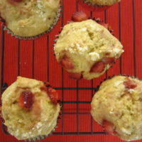 Strawberry Banana Orange Muffins