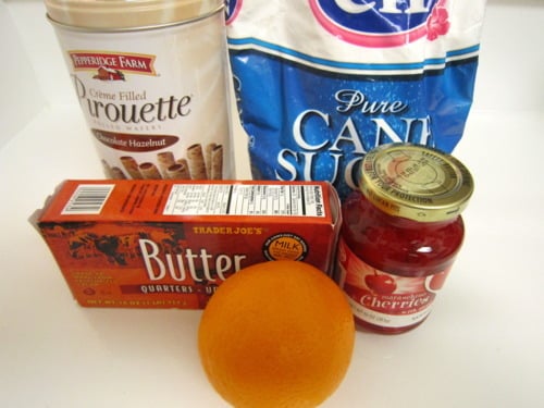 Orange Buttercream Frosting ingredients