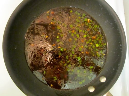 Marinade in a saucepan