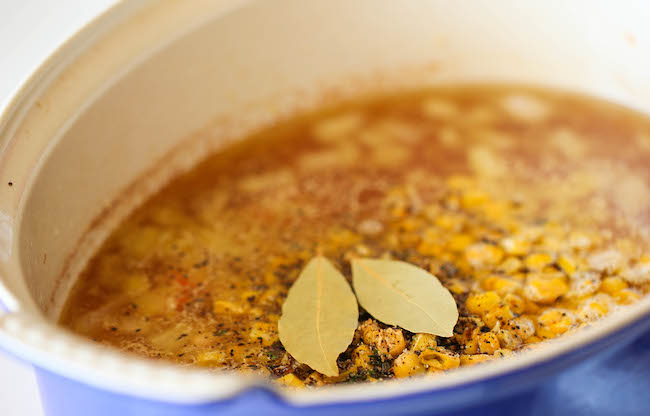 Leftover Hambone Soup - Use up your leftover hambone to make this cozy, hearty soup loaded with tons of veggies and chunks of sweet ham!