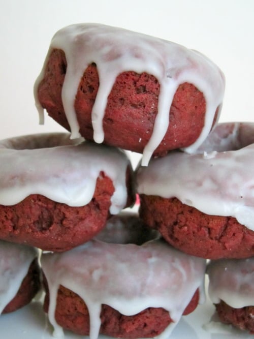 Baked Red Velvet Donuts