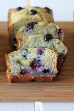 Buttermilk Banana Blueberry Bread