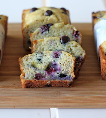Buttermilk Banana Blueberry Bread