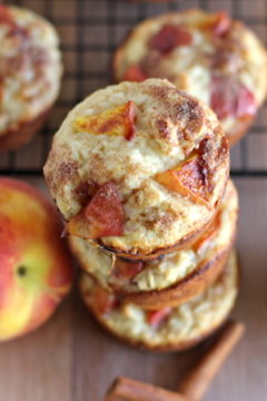 Peach Oatmeal Muffins