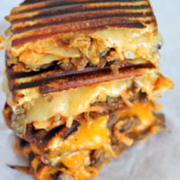 Kalbi Steak Kimchi Grilled Cheese