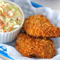 Oven-fried Chicken With Homemade Coleslaw