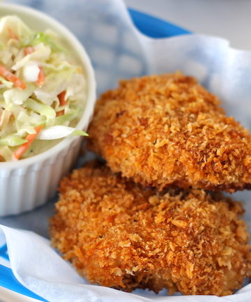 Oven-fried Chicken With Homemade Coleslaw