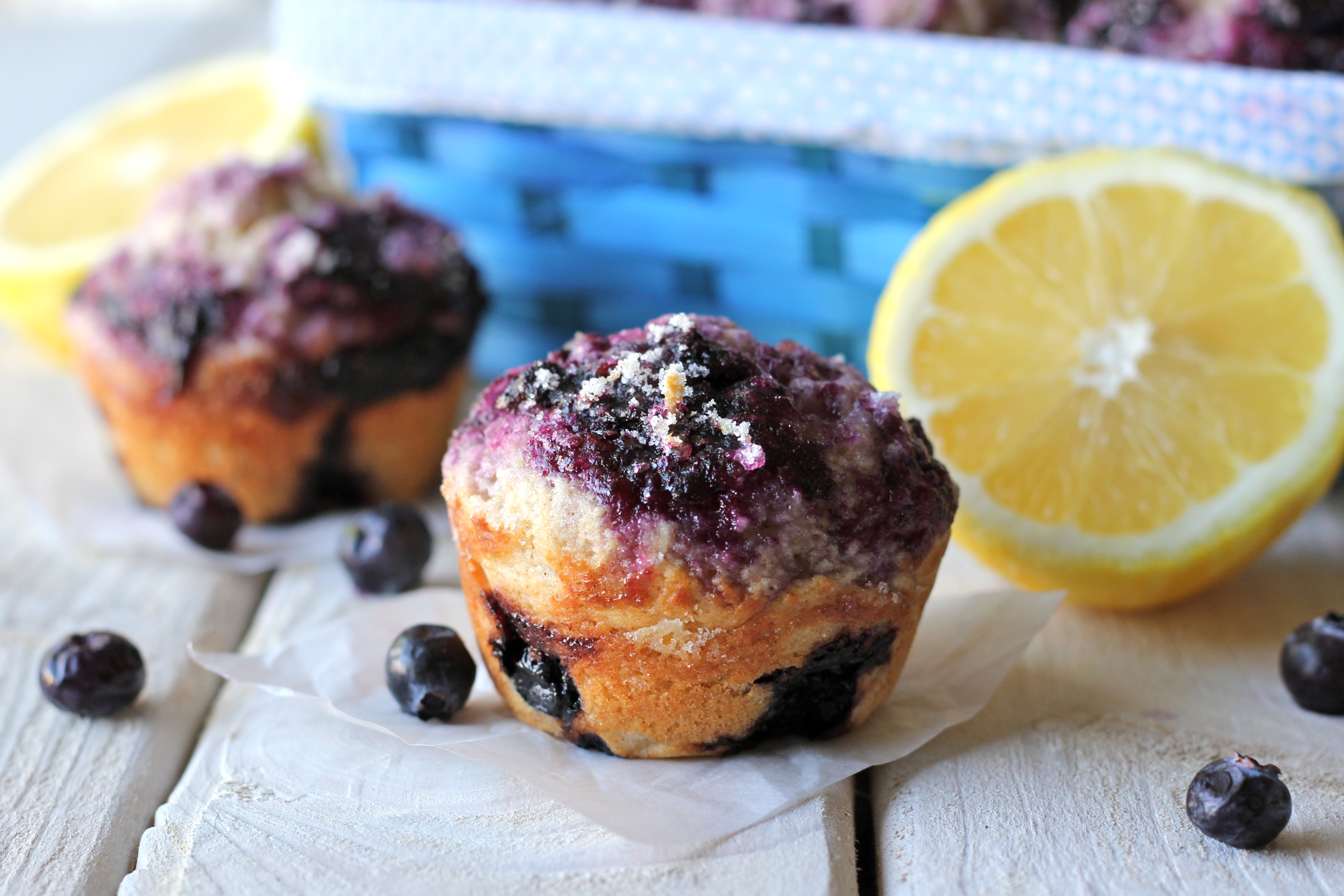 Blueberry Muffins With Blueberry Jam