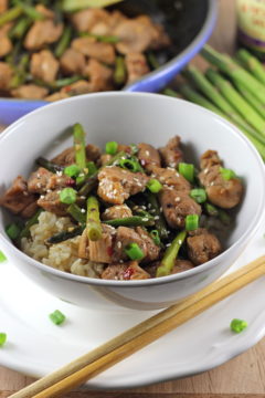 Pork and Asparagus with Hoisin Sauce
