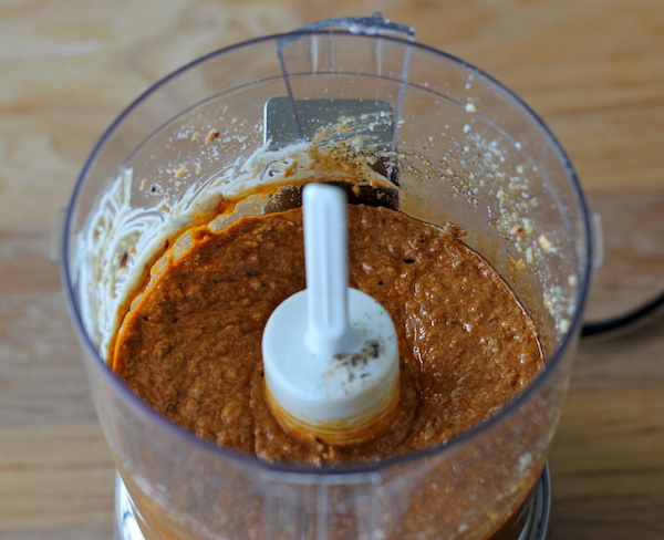 Spicy Chipotle Pesto Pasta - This pesto is unbelievably easy to make, loaded with tons of veggies and a kick of heat!