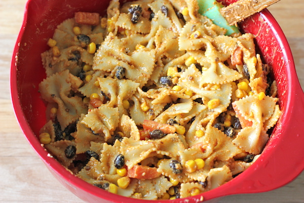 Spicy Chipotle Pesto Pasta - This pesto is unbelievably easy to make, loaded with tons of veggies and a kick of heat!