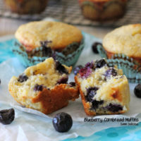 Blueberry Cornbread Muffins