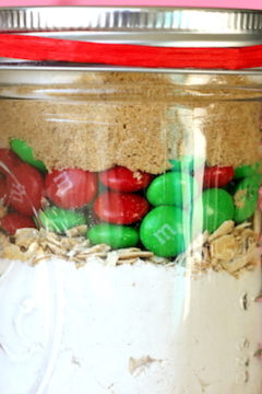 M&M Cookies in a Jar