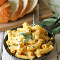 Creamy Roasted Butternut Squash Pasta with Sage