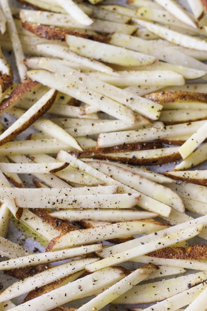 Garlic Truffle Fries - It's amazing what a little truffle oil can do to these heavenly, crisp, oven-baked fries!