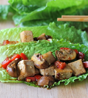 Spicy Tofu Lettuce Wraps