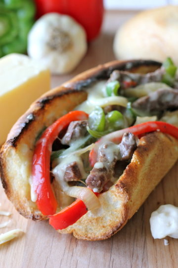 Philly Cheesesteak with Garlic Aioli