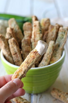 Zucchini Sticks with Garlic Chipotle Aioli