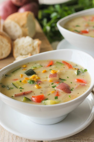 Potato Corn Zucchini Chowder