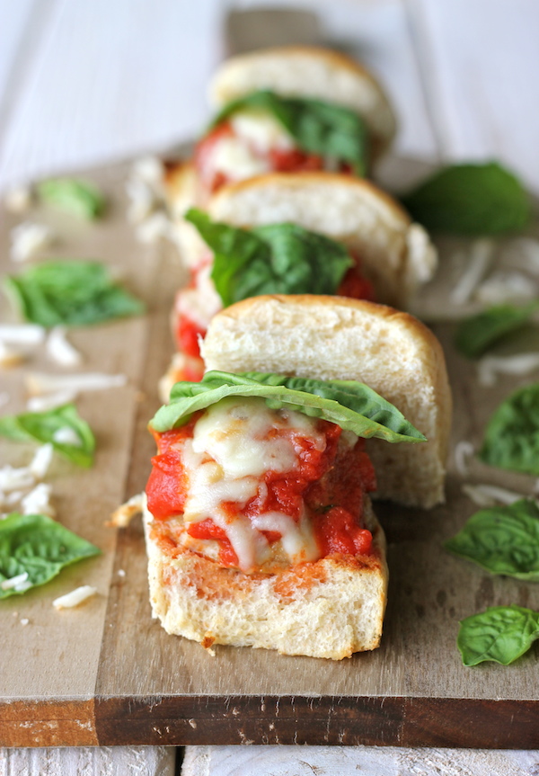 Turkey Meatball Sliders - These lightened-up sliders are perfect as a light lunch, appetizer, or crowd-pleasing party food!