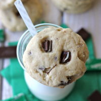 Mint Chocolate Chunk Cookies