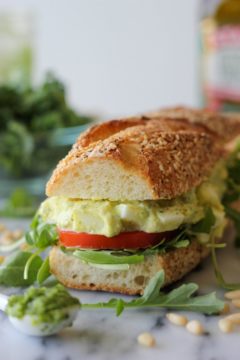 Kale Pesto Egg Salad