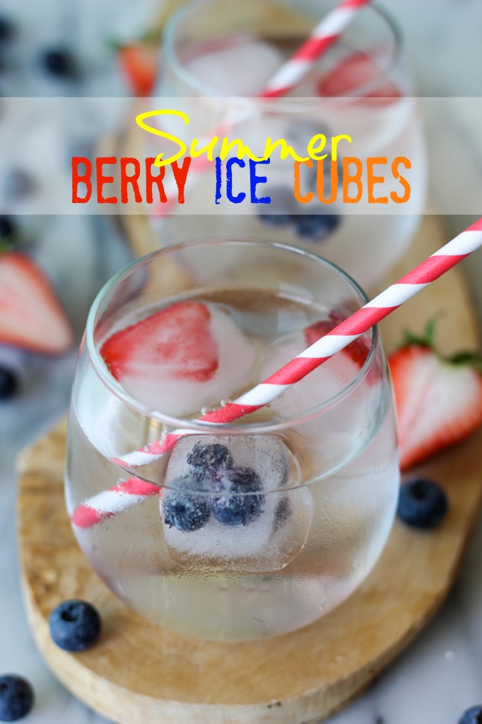 Berry Ice Cubes - Add a twist to your favorite summer drinks with these simple berry ice cubes!