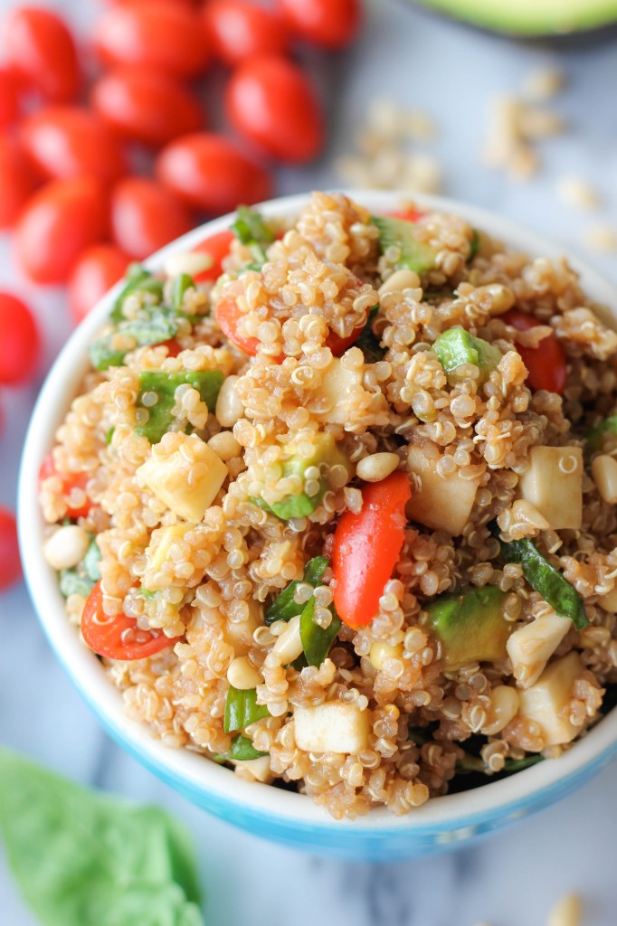Caprese Quinoa Salad - An Italian-inspired meal made even more heart-healthy and protein-packed with quinoa!