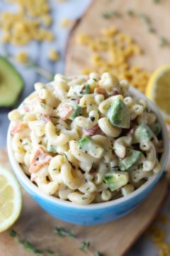 Bacon and Avocado Macaroni Salad