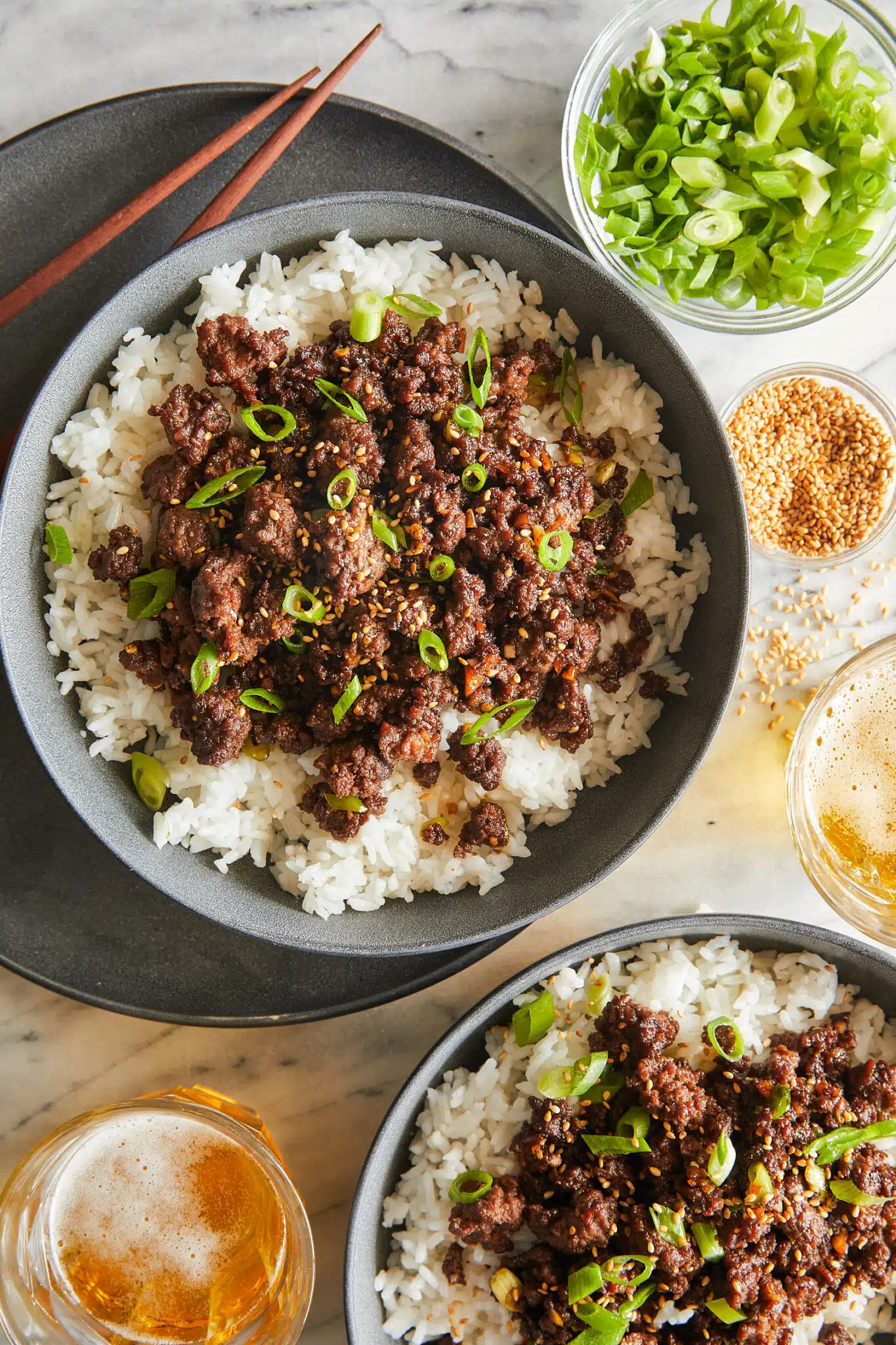 Korean beef rice bowl meal prep lunch Monday classic easy sesame