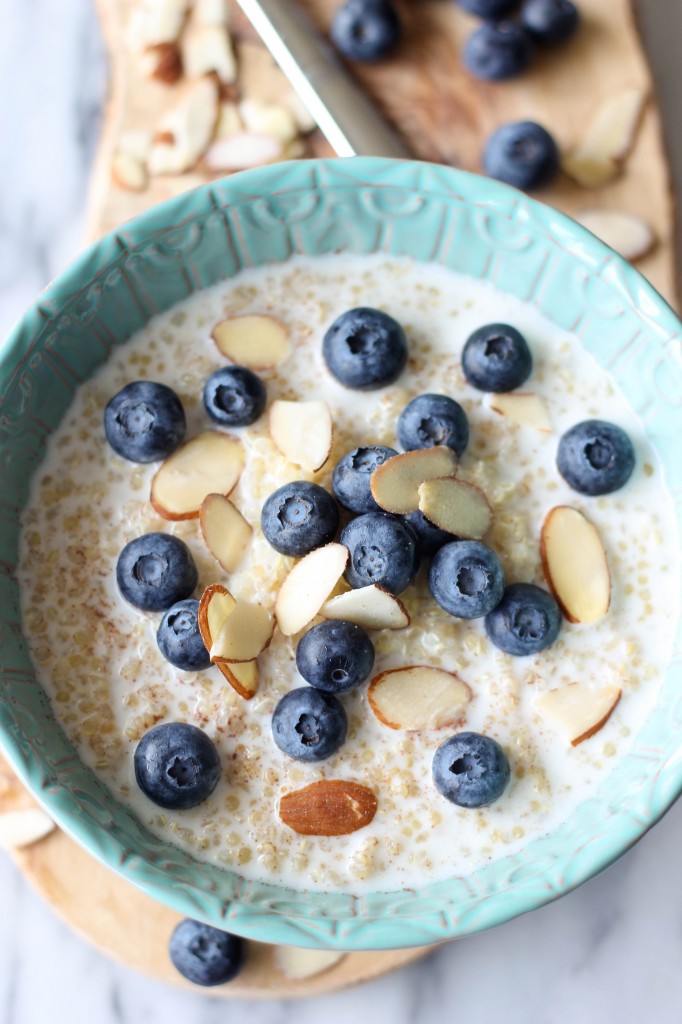 Blueberry Breakfast Quinoa - Start your day off right with this protein-packed breakfast bowl!