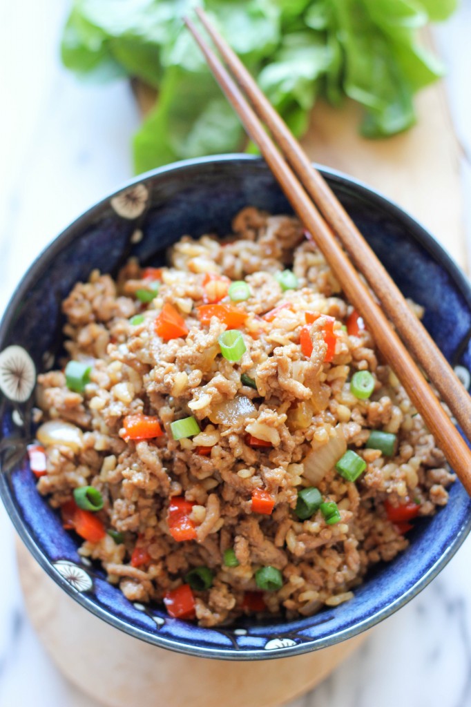 Asian Turkey Lettuce Wraps - These simple wraps comes together in less than 30 min, and it's incredibly hearty, healthy and filling!