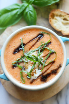 Caprese Tomato Soup