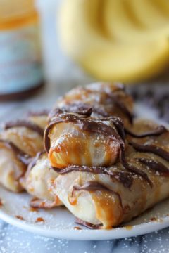 {Baked} Cinnamon Sugar Banana Lumpia
