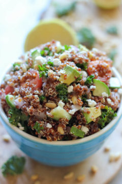 Greek Quinoa and Avocado Salad