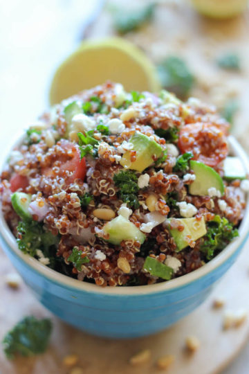 Greek Quinoa and Avocado Salad