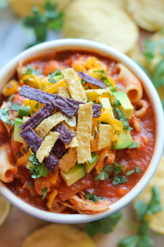 Chicken Tortilla Soup - A quick and easy, no-fuss chicken tortilla soup with so many amazing flavors!
