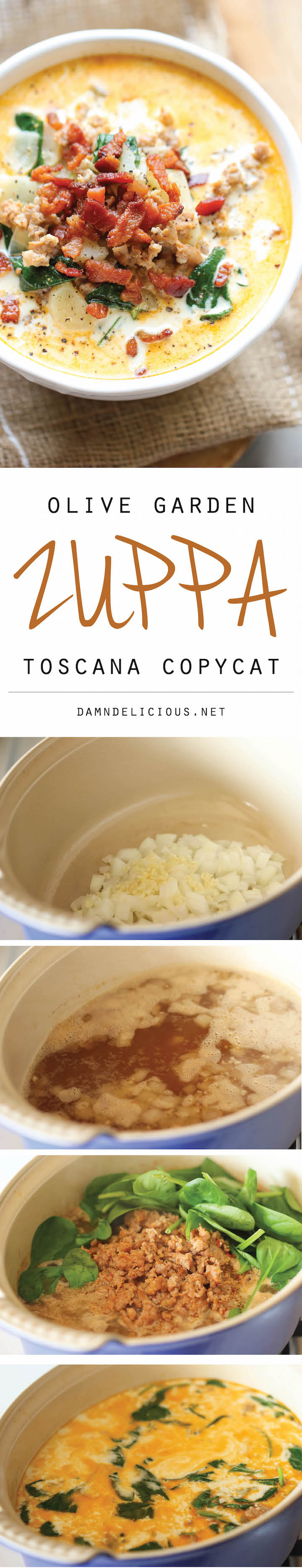 Olive Garden Zuppa Toscana Copycat Recipe - This copycat recipe is so easy to make and tastes a million times better than the original!