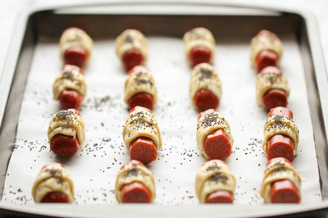 Classic Pigs in a Blanket - The easiest two ingredient pigs in a blanket. Perfect for game day or as an after-school snack!