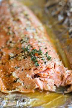 Honey Salmon in Foil