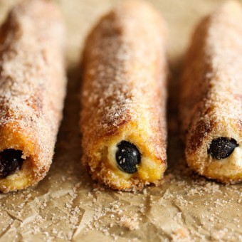 Blueberry French Toast Roll Ups