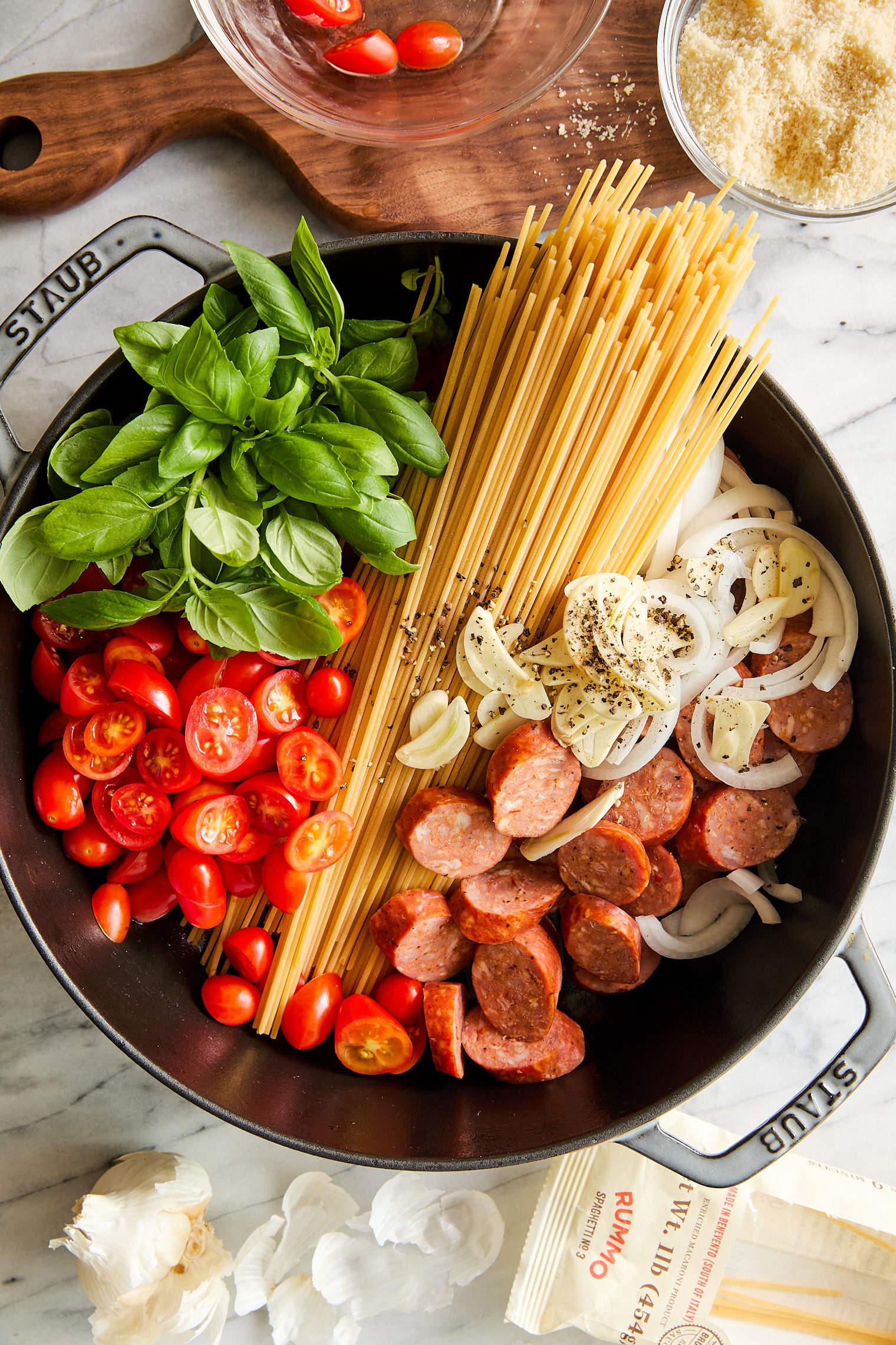 One Pot Pasta All Ingredients