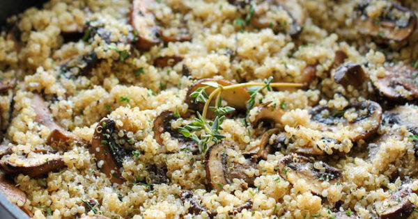 Garlic Mushroom Quinoa