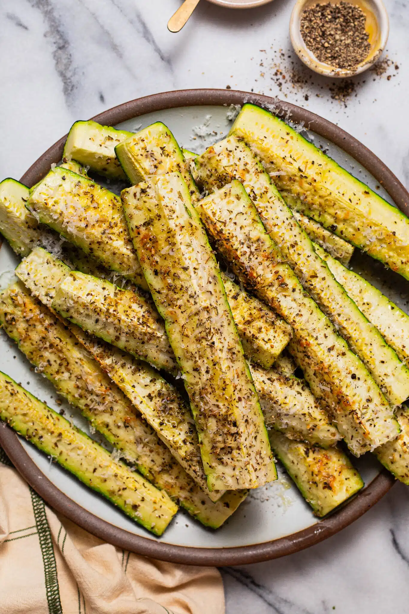 baked zucchini Parmesan easy side dish healthy quick oven