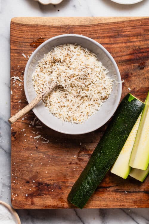 Parmesan and herb mixture for baked zucchini