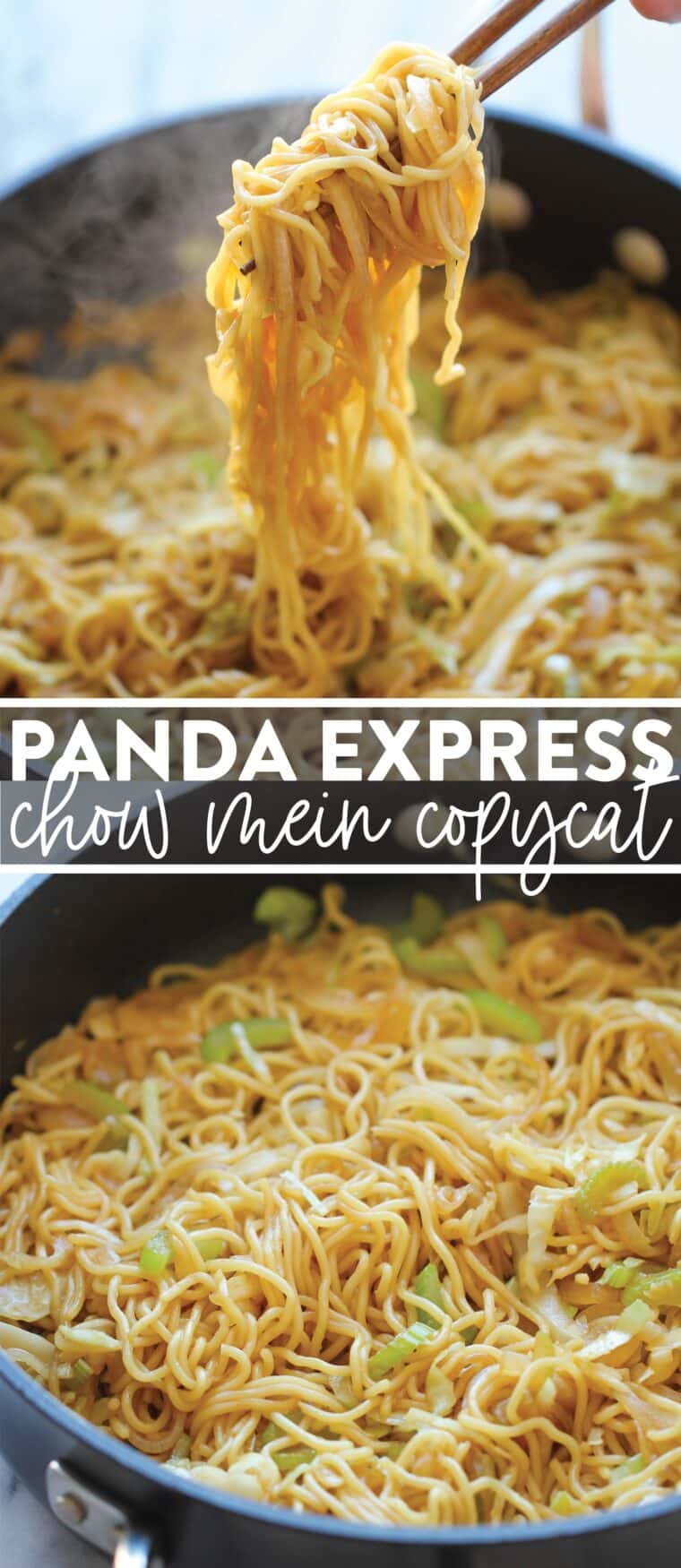 Panda Express Chow Mein Copycat - This Panda Express chow mein copycat version can be made in just 20 minutes right at home (and it tastes so much better than the original!).